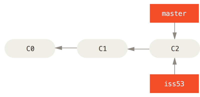 Creating a new branch pointer.