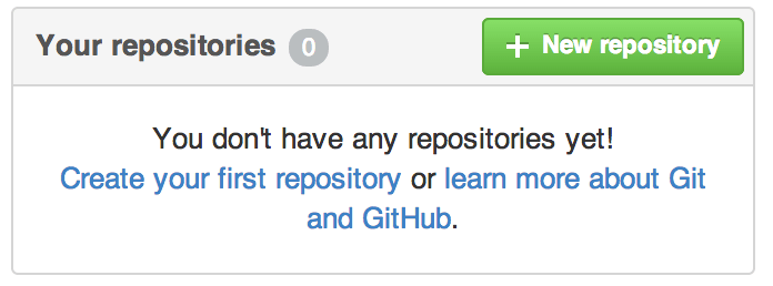 Раздел «Your repositories»